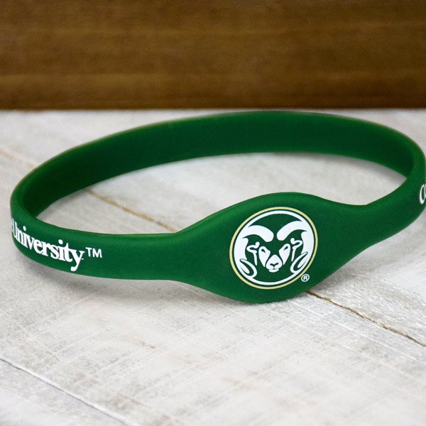 Colorado State University CSU Rams Silicone Bracelet Wristband - Officially licensed NCAA