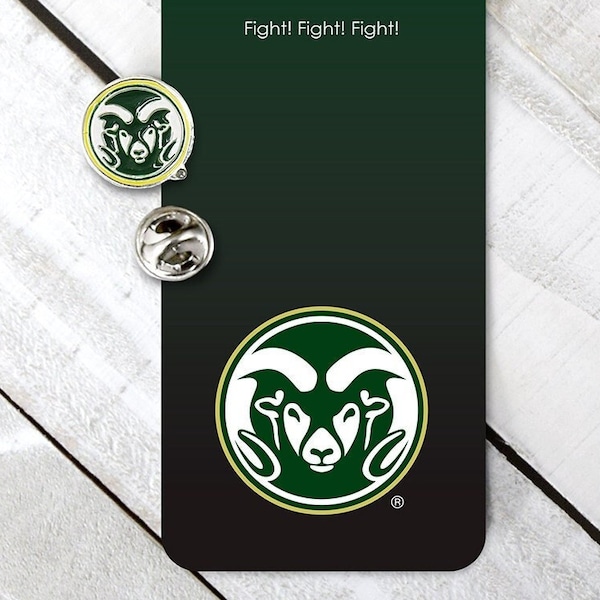 Colorado State University Rams CSU Pin and bookmark with fight song - Officially licensed NCAA