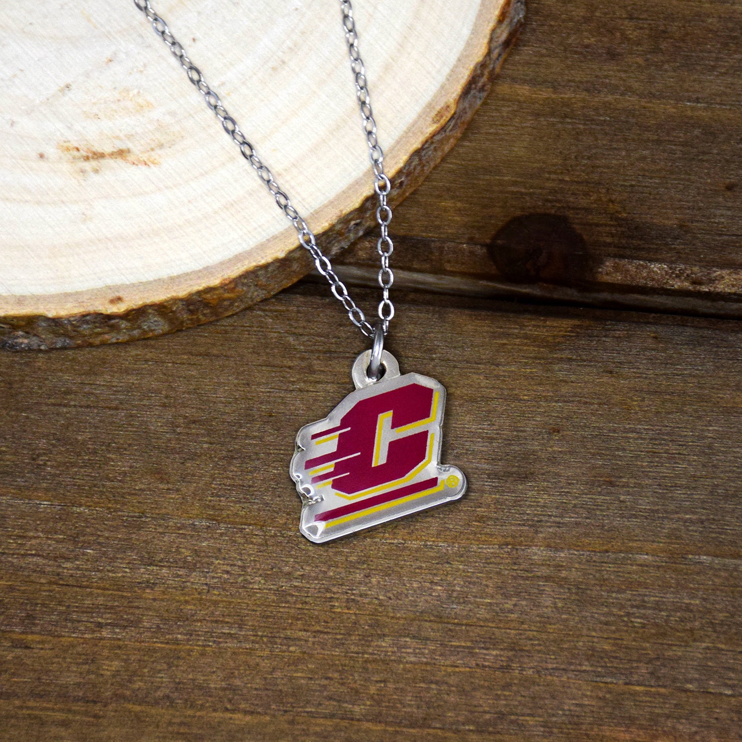 Central Michigan Chippewas C Logo Necklace - Officially Licensed NCAA