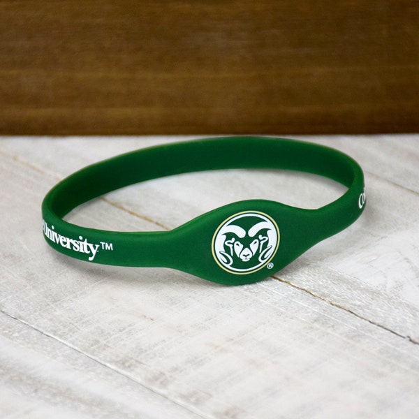 Colorado State University Rams Silicone Bracelet Wristband - Officially licensed NCAA