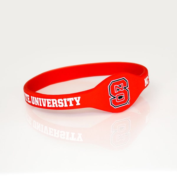 NC State University Wolfpack Silicone Bracelet Wristband - Officially licensed NCAA