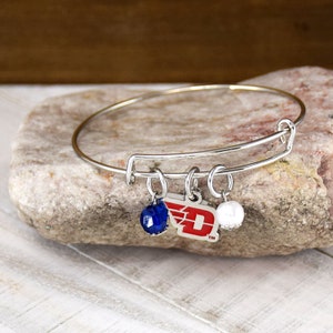 University of Dayton Fliers Adjustable Bangle bracelet - Officially licensed NCAA - UD Dayton Ohio