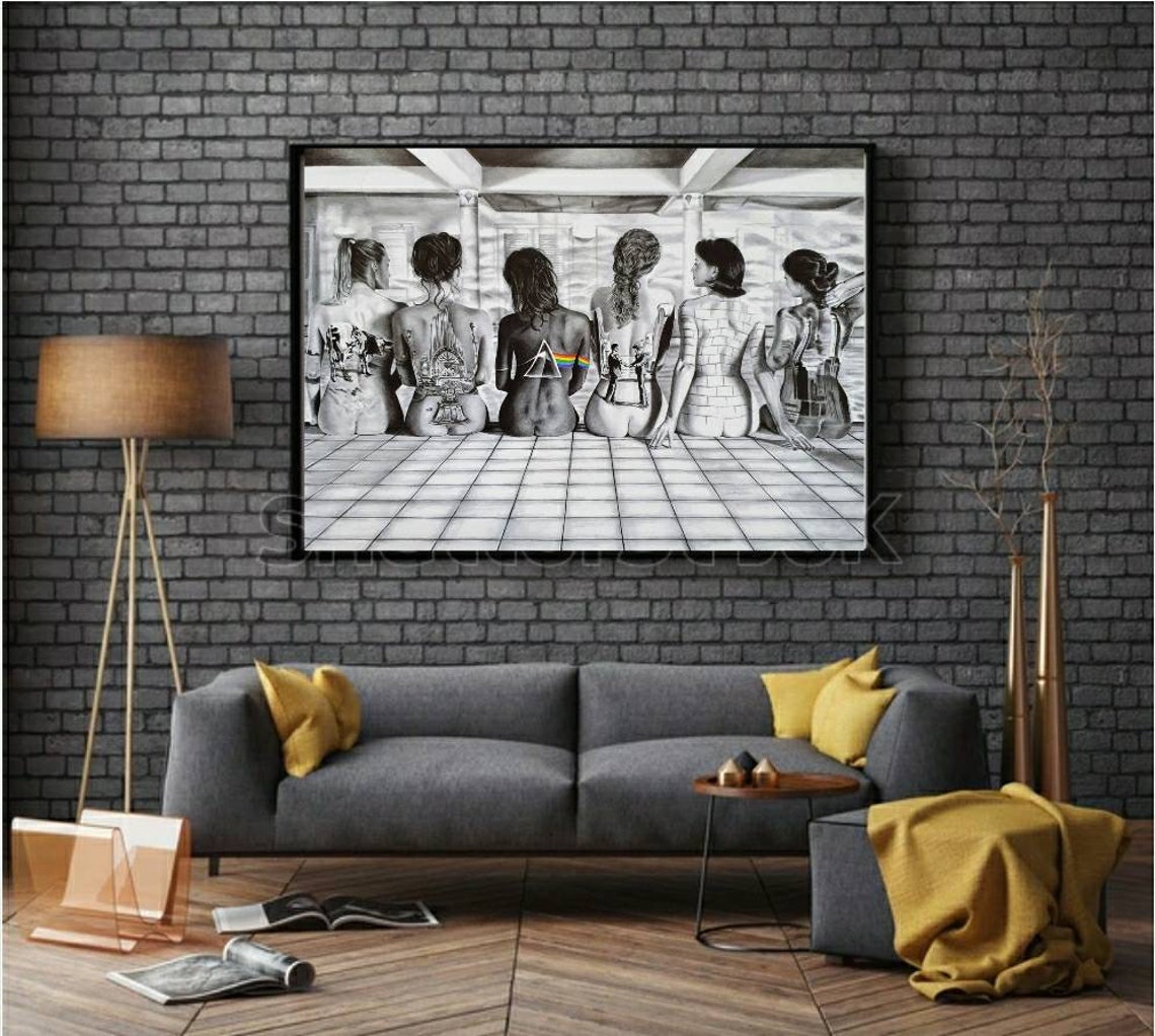 Pink Floyd Back Catalog Pencil Art Print Etsy