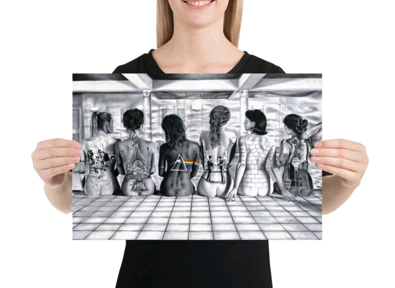 Pink Floyd Back Catalog Pencil Art Print Etsy