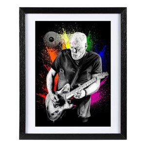 David Gilmour Pink Floyd - ¡Impresión artística en lápiz!