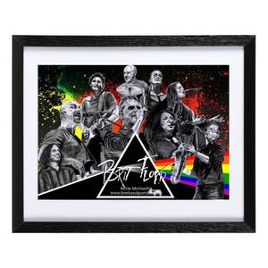 Brit Floyd - Impresión Giclée de edición limitada con arte a lápiz