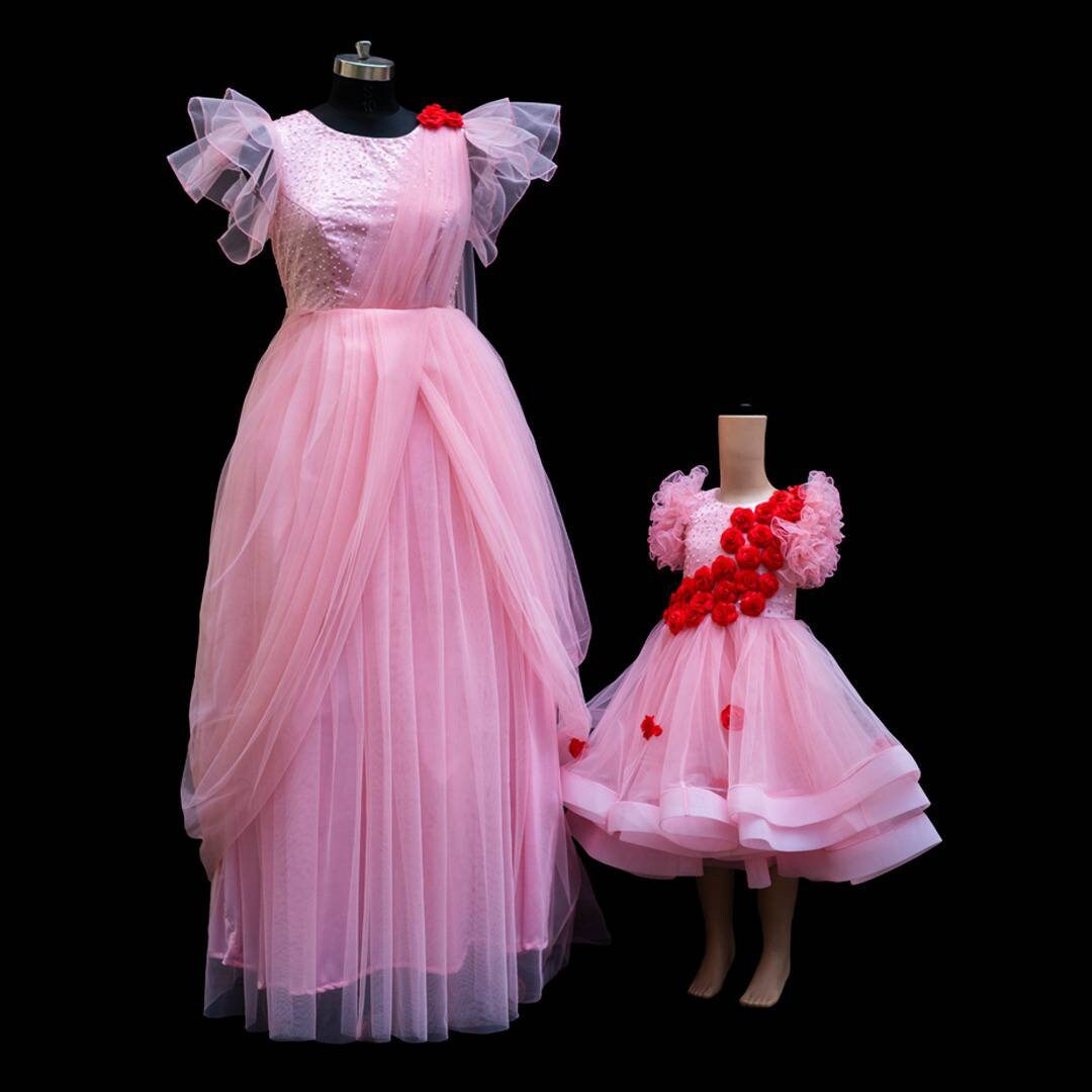 Mother Daughter Combo Dress First Birthday Baby Girl and Mom Etsy