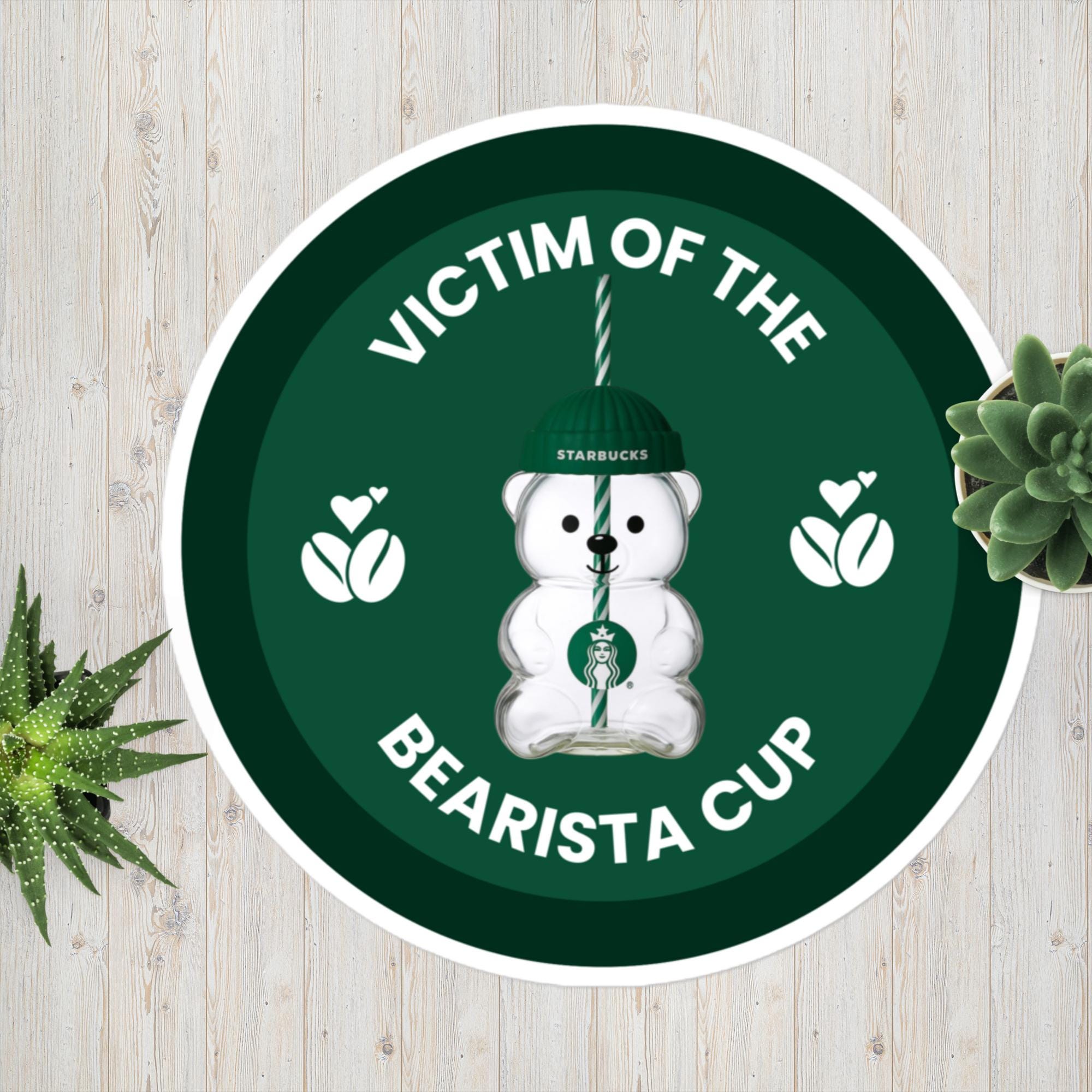 Starbucks Bearista Cup Vinyl Sticker - Etsy