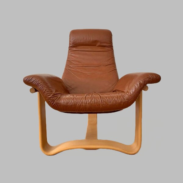 Rare Vintage Armchair 'Manta' by Ingmar Relling - 1970s Vintage Armchair - Swedish  70s Vintage Chair Furniture