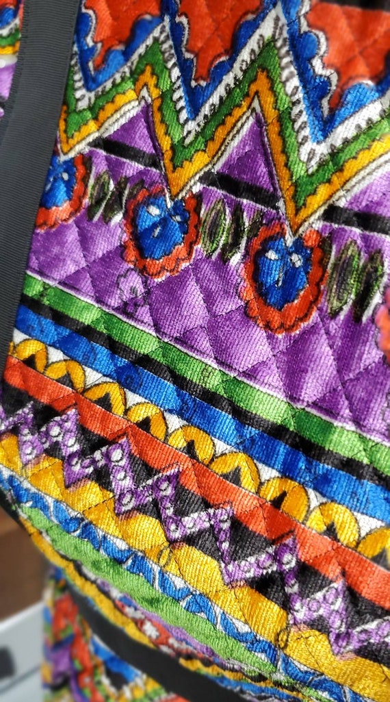 VINTAGE 60s Joseph Magnin Quilted Padded Velour D… - image 7