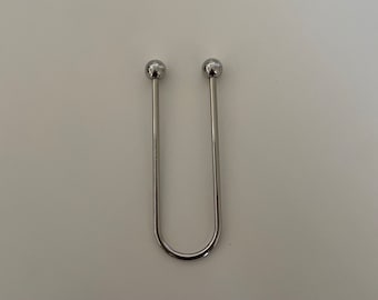 90mm U Ring, U buckle, Silver Metal Buckle
