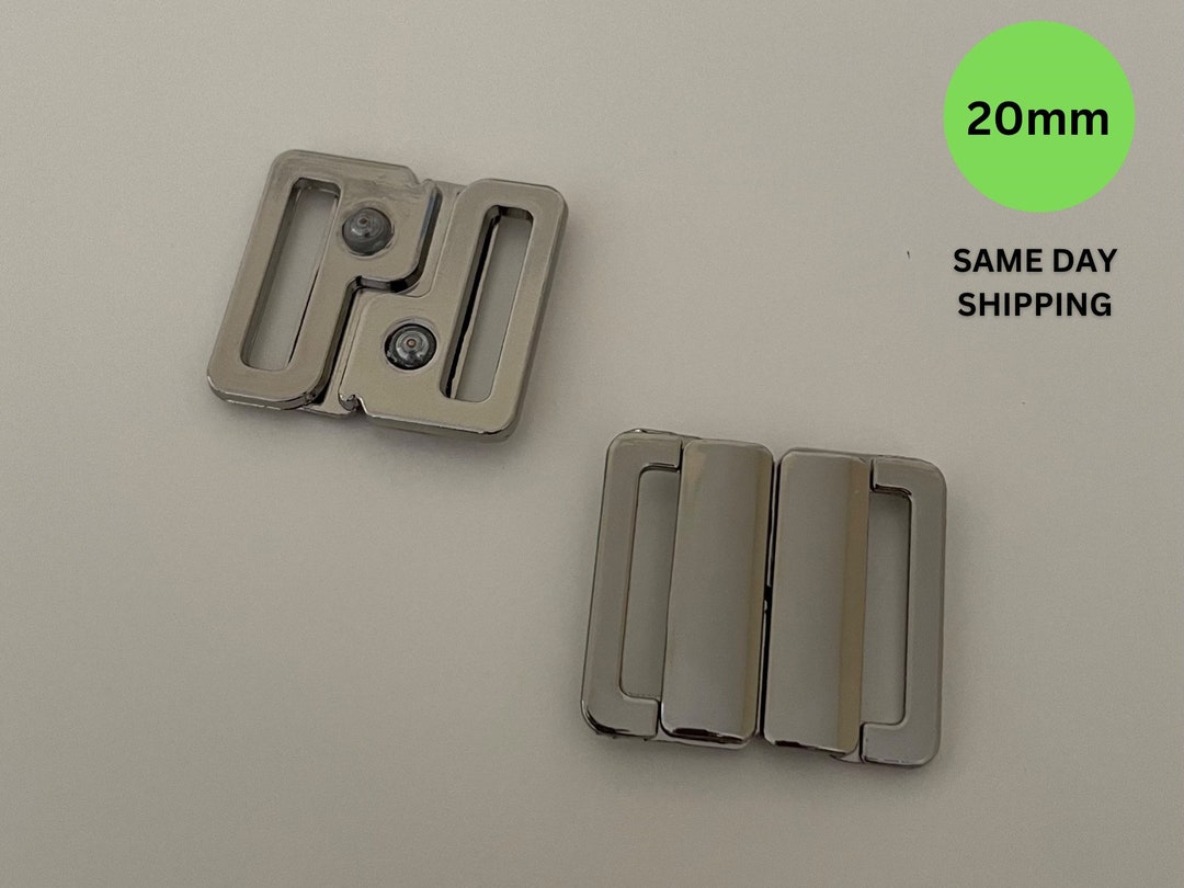 Silver Swimwear Clasp Bikini Buckle Hook Clasp Lingerie Etsy