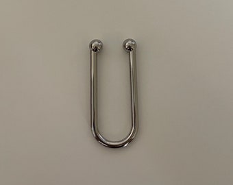 59mm U Ring, U buckle, Silver Metal Buckle