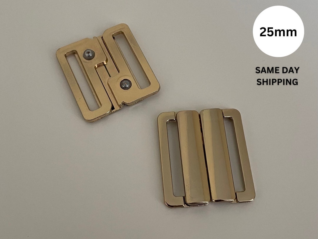 10 Piece Gold Swimwear Clasp Bikini Buckle Hook Clasp Lingerie Buckle 25mm Etsy
