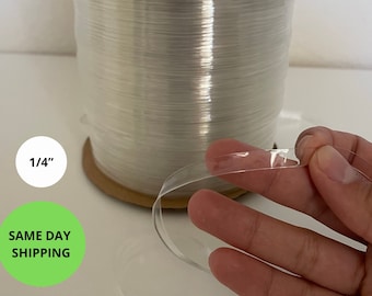 10 YARDAS 1/4"Elástico Transparente / Traje de Baño Elástico / Correa de Sujetador / Elástico Transparente / Lencería / Confección de Prendas de Panty / Máscara Facial / 6MM