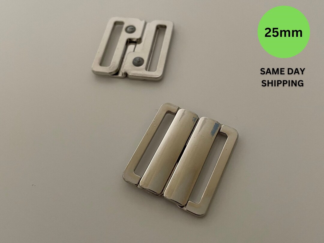 Silver Swimwear Clasp Bikini Buckle Hook Clasp Lingerie Etsy