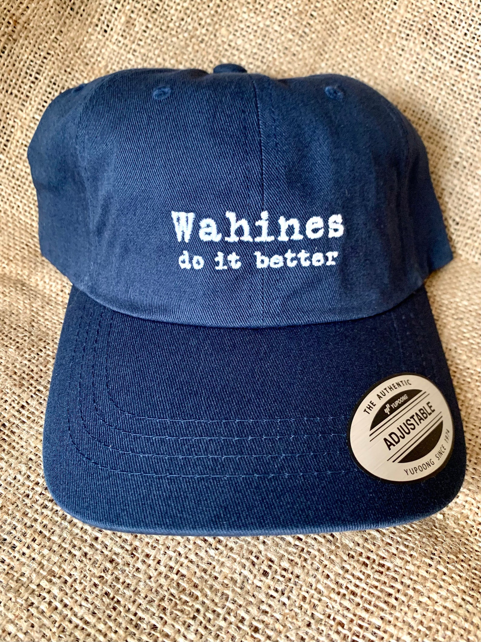 Wahines Do It Better Hat Navy Baseball Cap Embroidered Hat Etsy