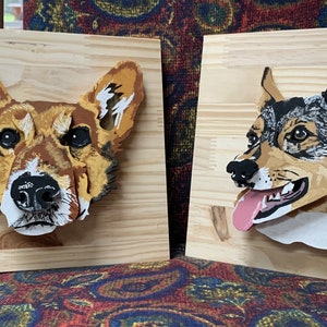 Custom Wooden Pet Portraits (small set of 2)