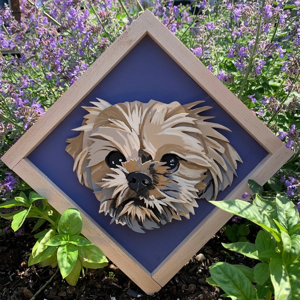 Wooden Pet Portrait