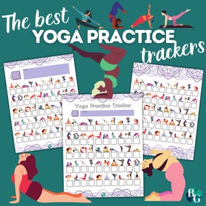 Yoga Practice Tracker Log Printable Coloring Chart