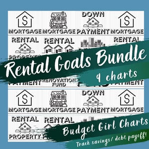 Real Estate Investor Bundle - Debt Payoff & Savings Tracking Charts