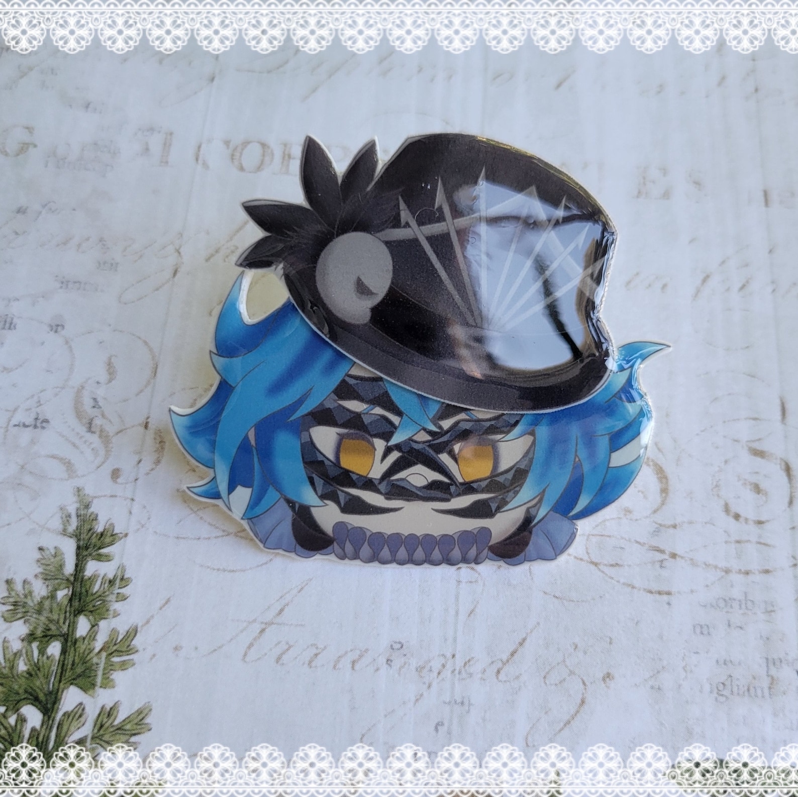 Idia Pin Tsum Tsum Styled Idia (glorious Masquerade Ver.) Acrylic Pin - Etsy