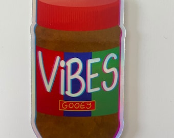 Gooey Peanut Butter Vibes Glass Animals Sticker