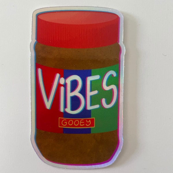 Gooey Peanut Butter Vibes Glass Animals Sticker