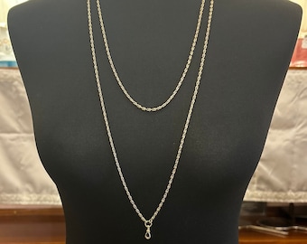 Antique 15ct Gold Victorian Guard Chain – 60 Inch Long Necklace