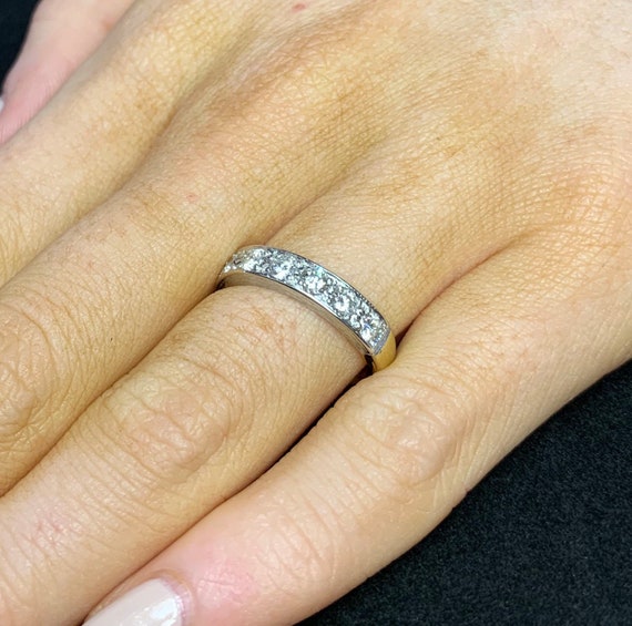 Vintage diamond store eternity ring