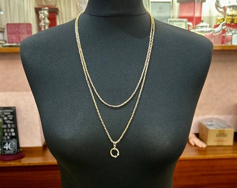 Antique Victorian 9ct Gold Guard Chain. Victorian Gold Muff Chain, Oval Belcher Link Guard Chain. English Circa 1890.