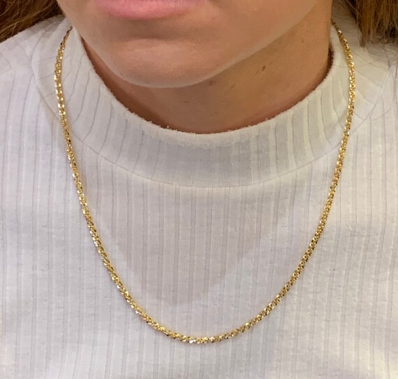 Antique Rose Gold Chain. Victorian / Edwardian. 9c