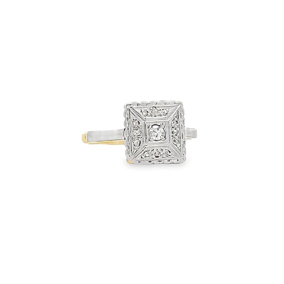 Antique Art Deco Diamond 18ct Gold and Platinum '… - image 5