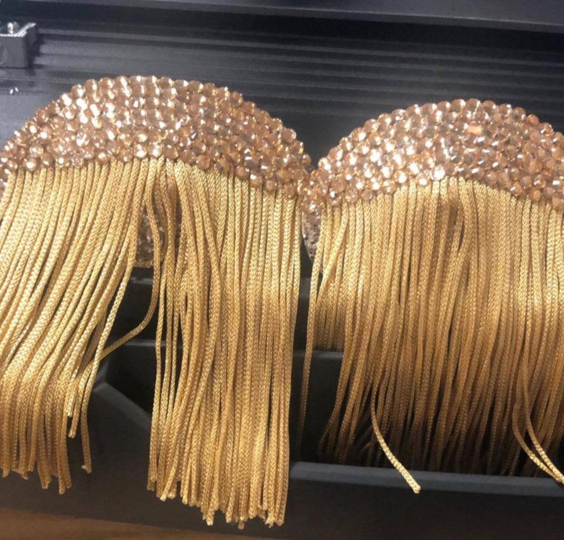 Oval Tassel Nipple Covers Etsy UK