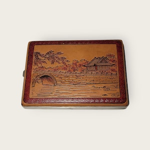 Vintage cigarette case leather