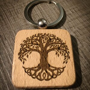 Customizable spiritual key holder square Tree of Life image 2