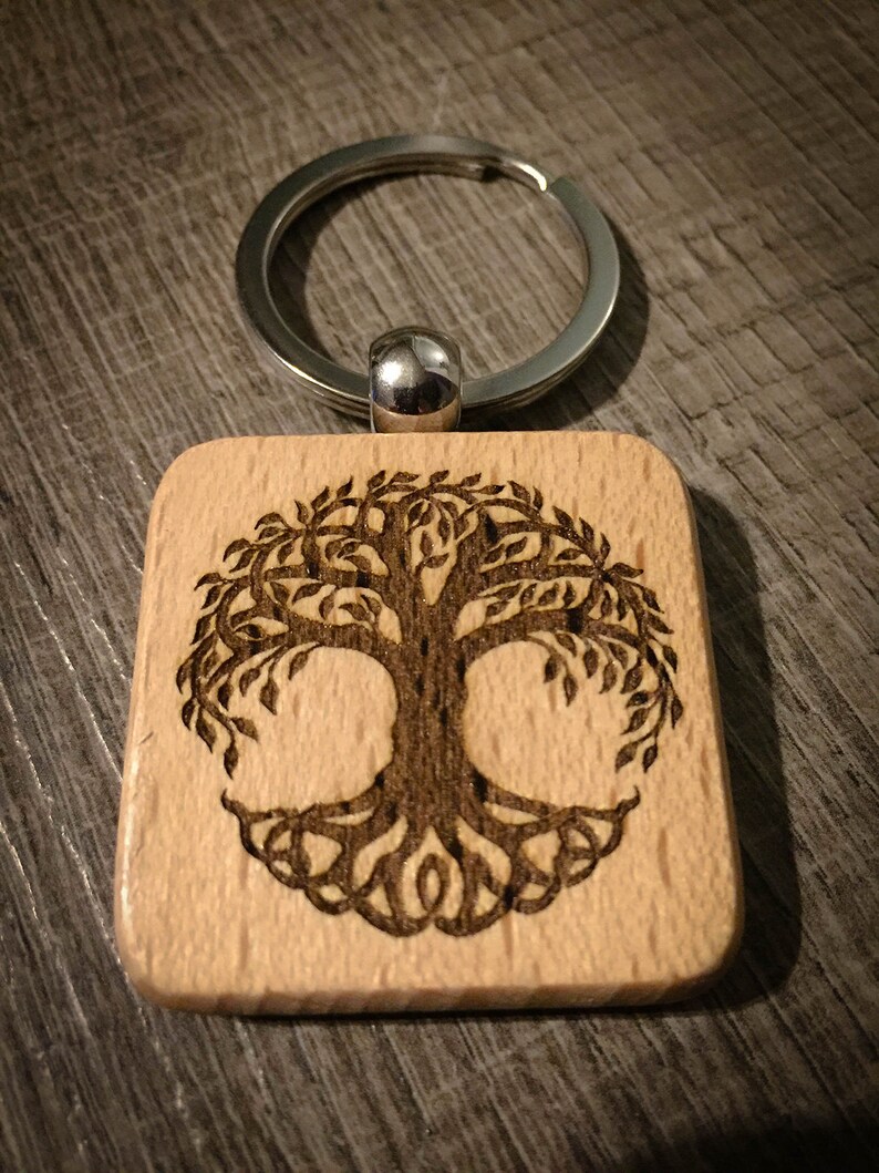 Customizable spiritual key holder square Tree of Life image 2