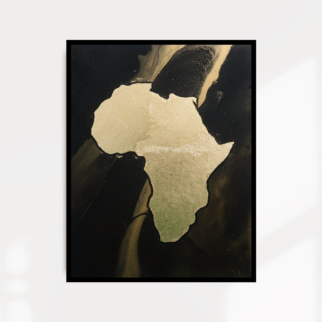 African Gold 7 FRAMED African Art African Wall Art Etsy
