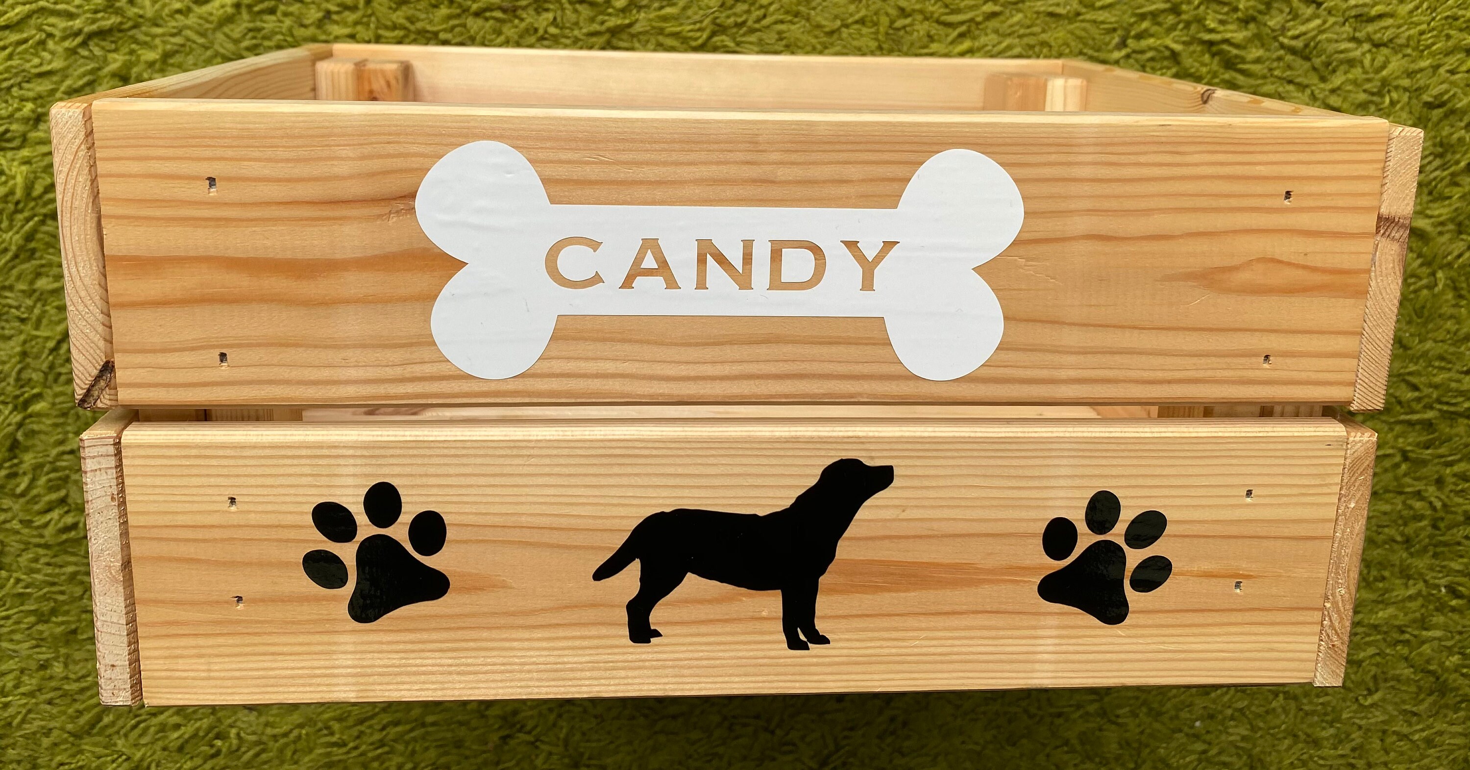 Caisse personnalisée de jouet pour animaux de compagnie Etsy