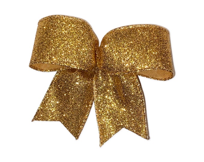 Rose Gold Decorative Bows / Set 8 Bows / Christmas Tree Bow / Rose Gold