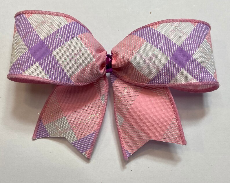 Spring White Purple 10 Pink Trim Summer Easter Lavender Christmas Tree Bows Plaid Iridescent Glitter Pale Pink