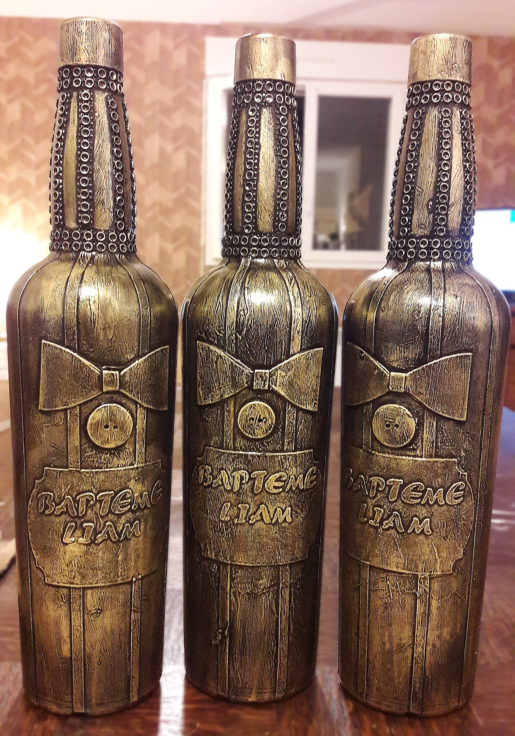 Bouteille Décorative Noeud Papillon à Personnaliser