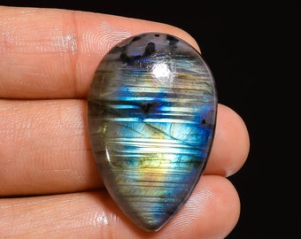 Supreme Top Grade Quality 100/% Natural Labradorite Pear Shape Cabochon Loose Gemstone For Making Jewelry 30 Ct 24X18X8 mm JMK-5996