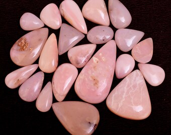 Grade Smooth Pink Opal Gemstone Opal Pink Stone 22x20x4 mm Smooth Cabochon Pink Opal Gemstones Cushion Gemstone AAA++