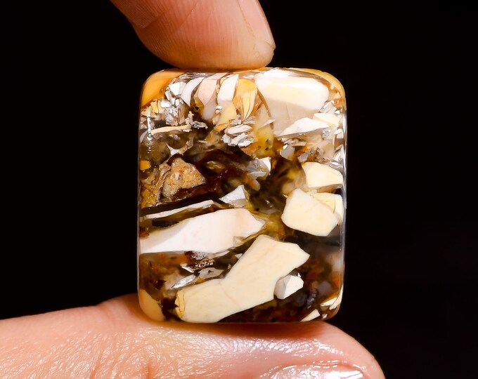 Mind Blowing Top Grade Quality 100/% Natural Brecciated Mookaite Radiant Shape Cabochon Gemstone For Making Jewelry 26 Ct 25X20X6 mm JMK-6491