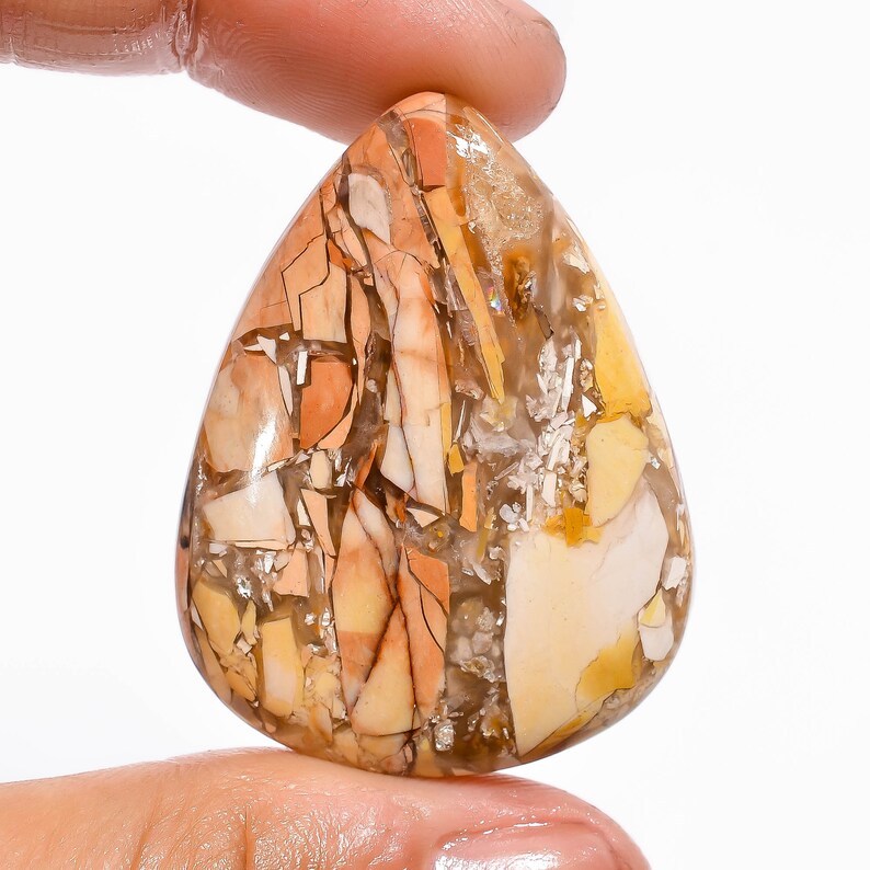 Incredible Top Grade Quality 100/% Natural Bracciated Mookaite Pear Shape Cabochon Loose Gemstone For Making Jewelry 55 Ct 38X29X7mm JMK8665