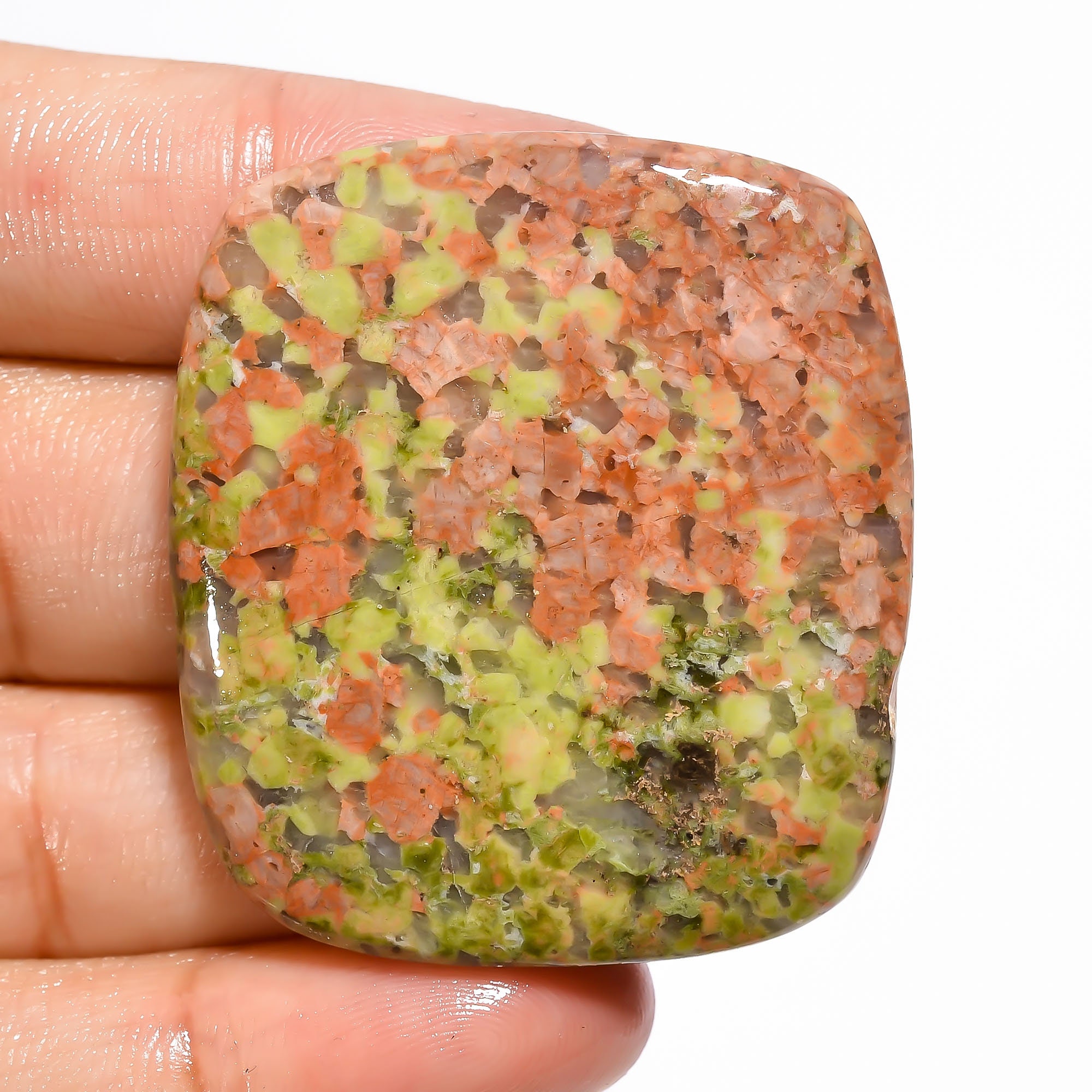 Exclusive Top Grade Quality 100% Natural Unakite Radiant Shape | Etsy