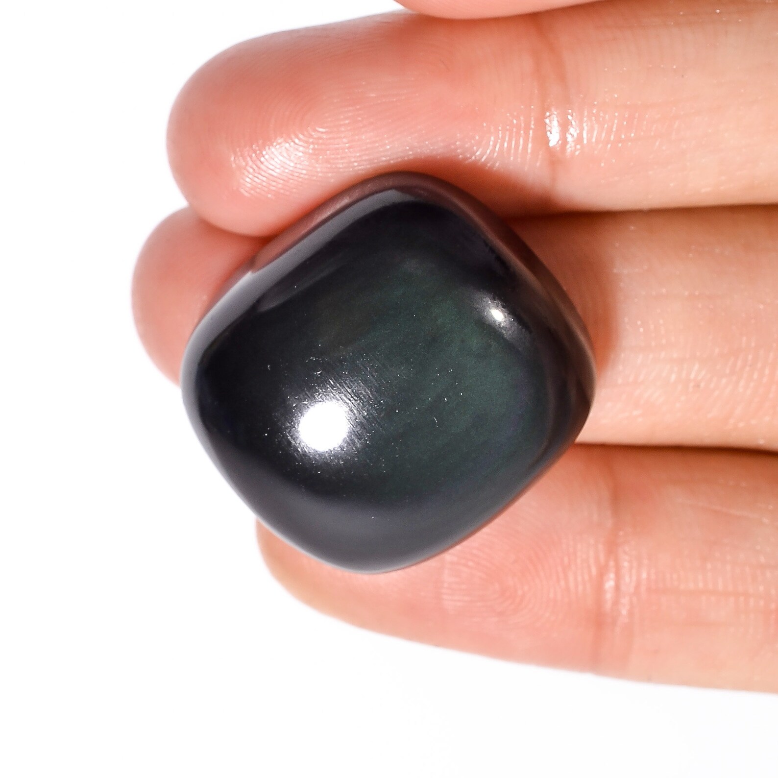 Excellent Top Grade Quality 100% Natural Rainbow Eye Obsidian | Etsy