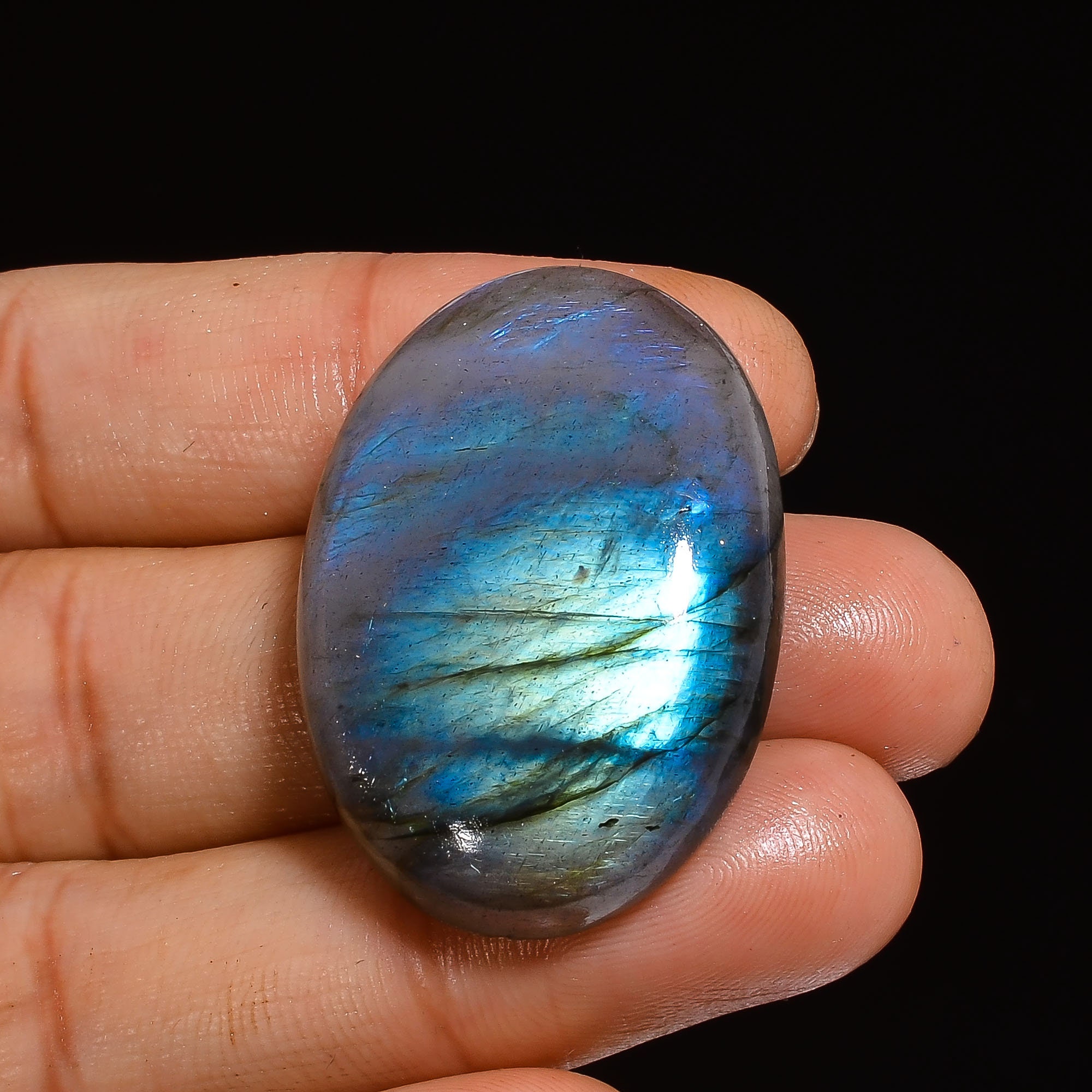 Marvellous Top Grade Quality 100% Natural Labradorite Oval Shape Cabochon Loose Gemstone For Making Jewelry 14 Ct 18X14X6 mm SZ-3448