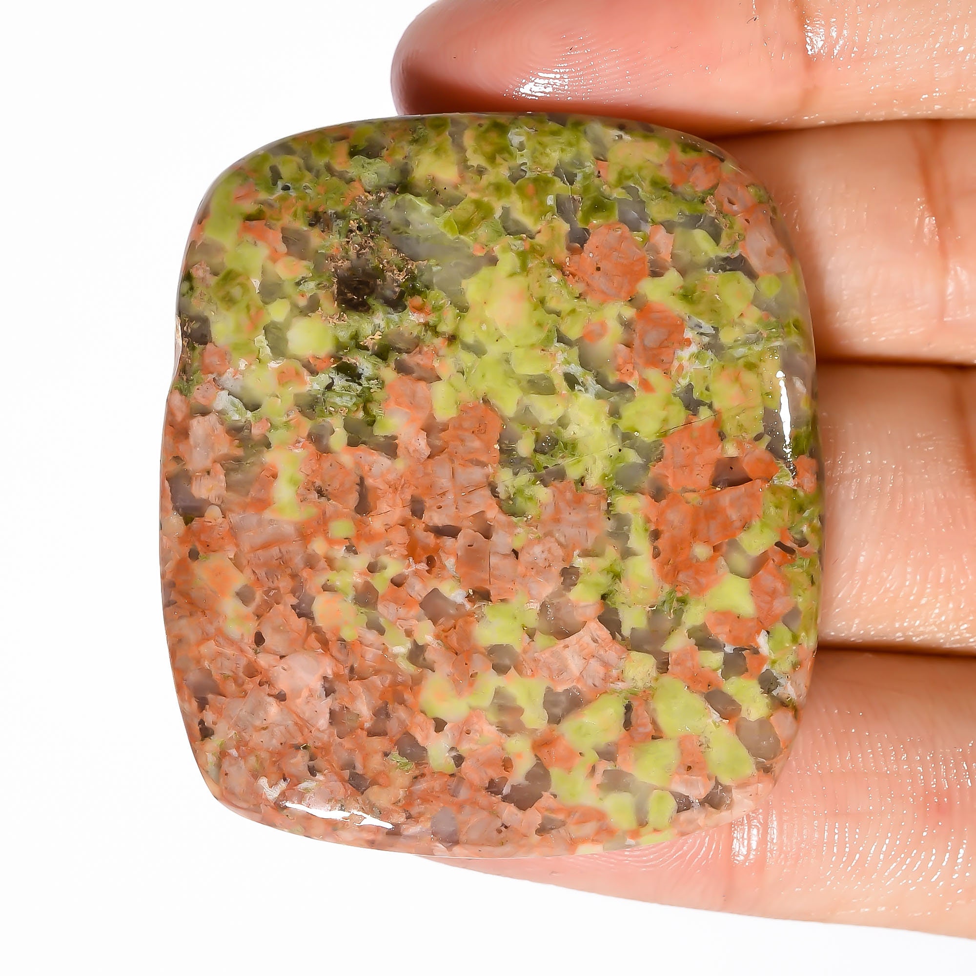 Exclusive Top Grade Quality 100% Natural Unakite Radiant Shape | Etsy